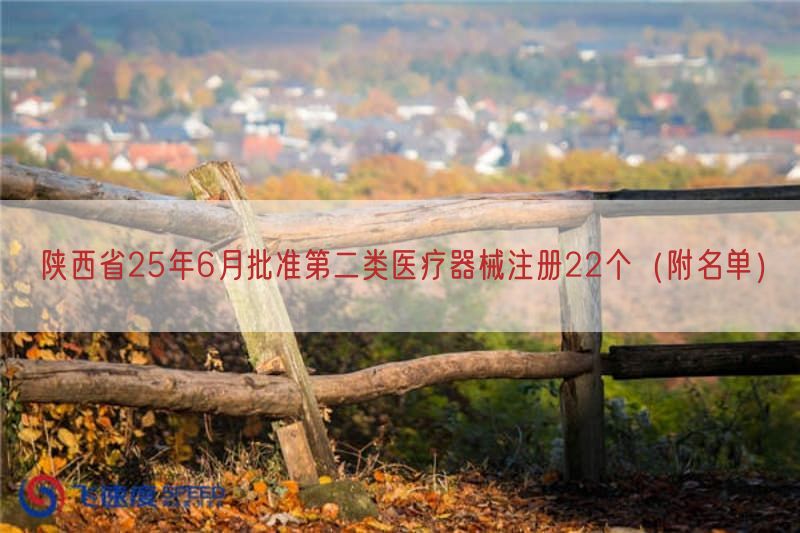 陕西省25年6月批准第二类医疗器械注册22个（附名单）