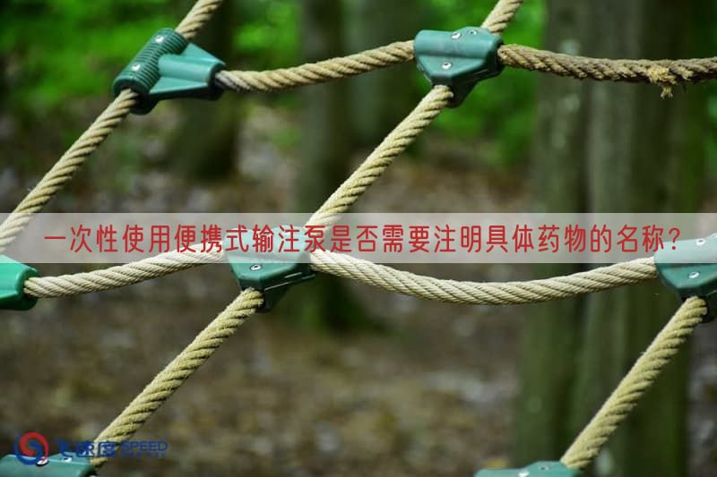 一次性使用便携式输注泵是否需要注明具体药物的名称？