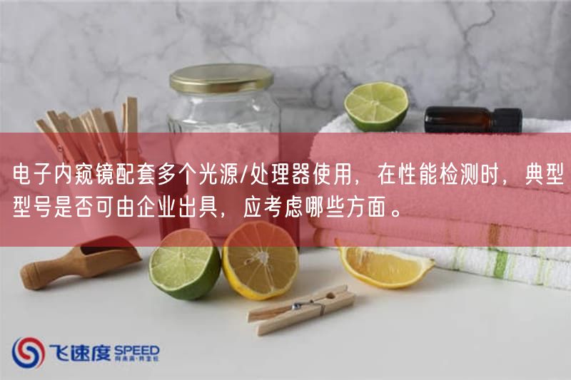 电子内窥镜配套多个光源/处理器使用，在性能检测时，典型型号是否可由企业出具，应考