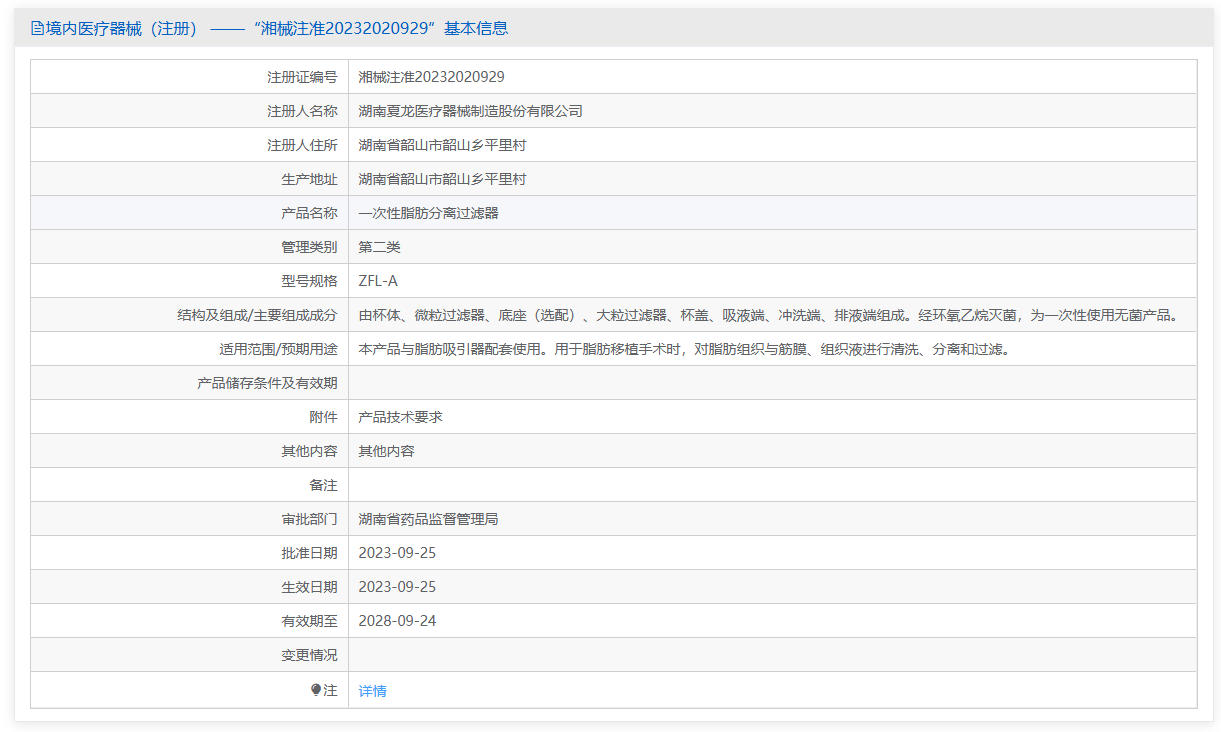 第二类医疗器械一次性脂肪分离过滤器注册办理流程及步骤周期指南