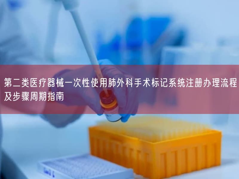 第二类医疗器械一次性使用肺外科手术标记系统注册办理流程及步骤周期指南