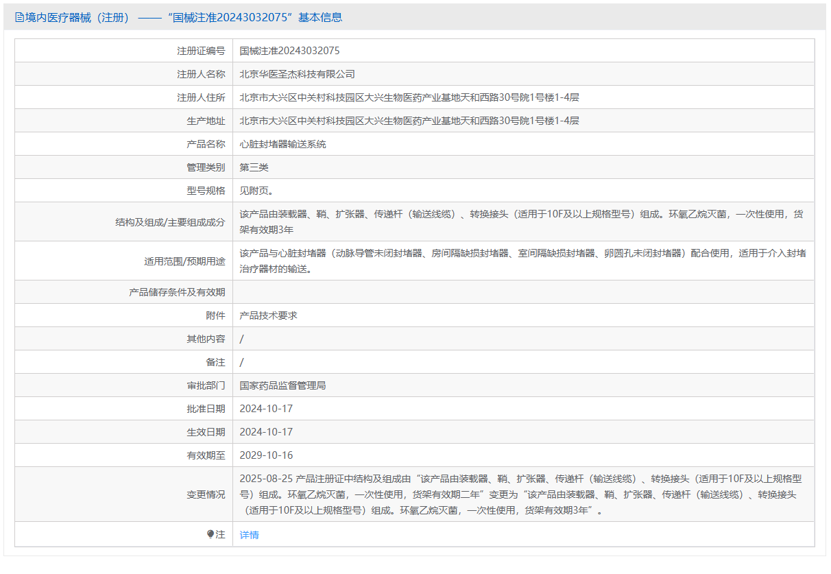 第三类医疗器械心脏封堵器输送线缆注册办理流程及步骤周期指南