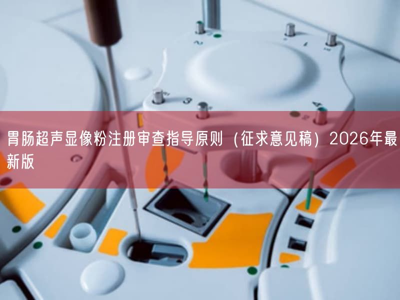 胃肠超声显像粉注册审查指导原则（征求意见稿）2026年最新版