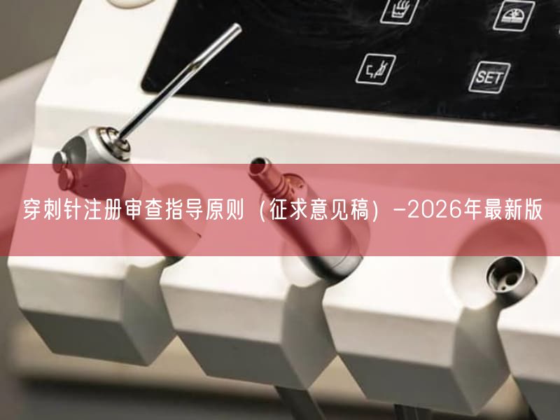 穿刺针注册审查指导原则（征求意见稿）-2026年最新版