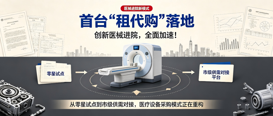 首台银行卡以租代购银行卡落地！创新医械进院，全面加速！