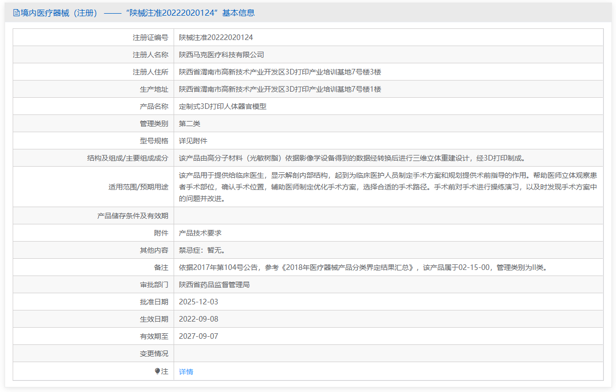 第二类医疗器械增材制造外科手术术前器官模型注册办理流程及步骤周期指南